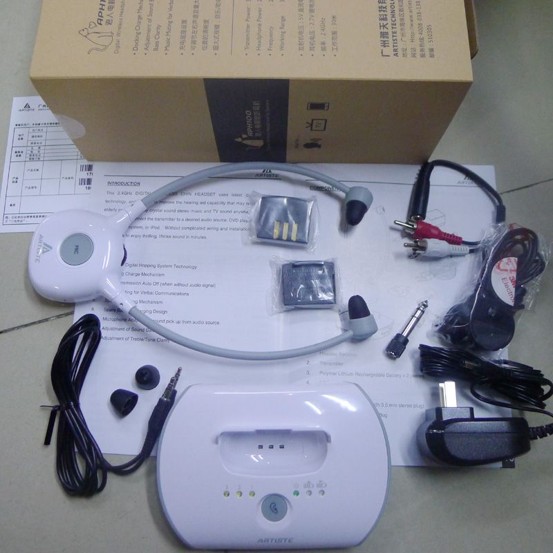 satin al yeni sicak artiste aph100 yasli tv isitme kulaklik kablosuz 2 4g hifi tv ticari kurulum isitme kulaklik kablosuz kulaklik tl564 45