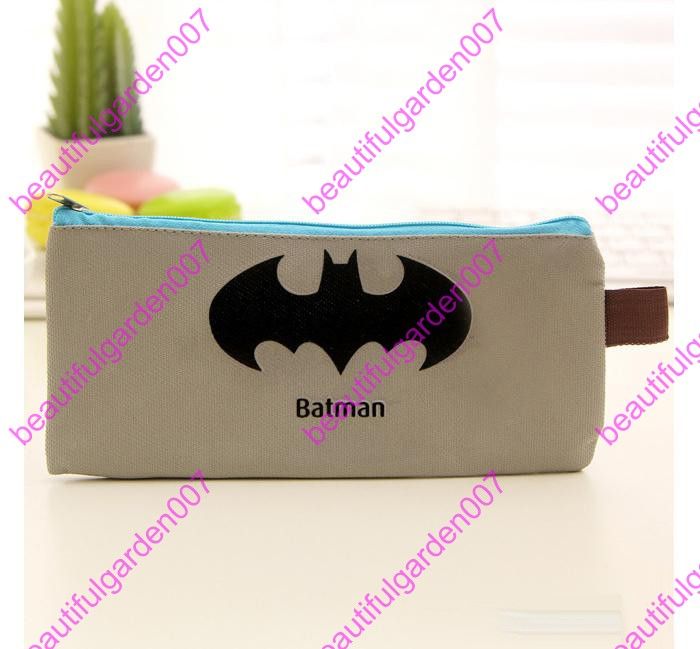 Niños Lápiz bolsos Avengers Superman Cremallera Lápices Caja de de Almacenamiento Estuches