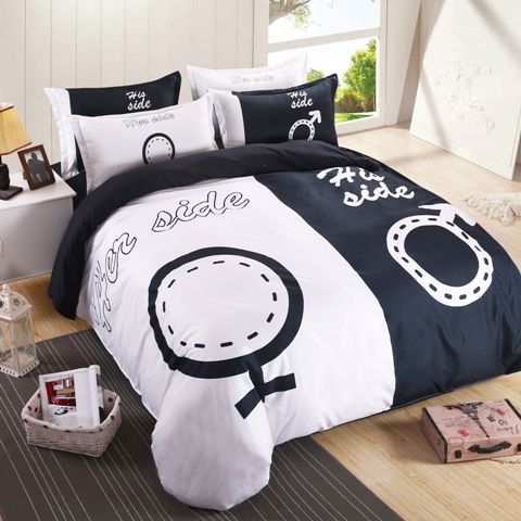 3d His Her Side Bedding Set Duvet Cover Set Of Quilt Cover