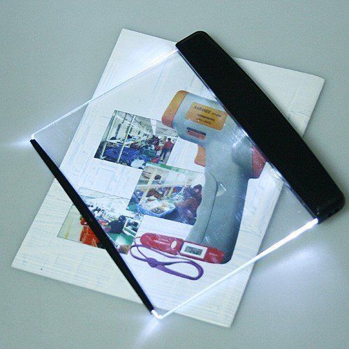 LED Light Wedge Eyes Protect Panel Book Reading Lamp Paperback Night Vision Hot 