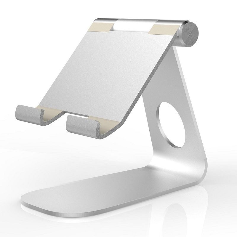 Universal Aluminum Metal Mobile Phone Tablet Desk Material Aluminum Alloy Abs Color Silver Weight 200g