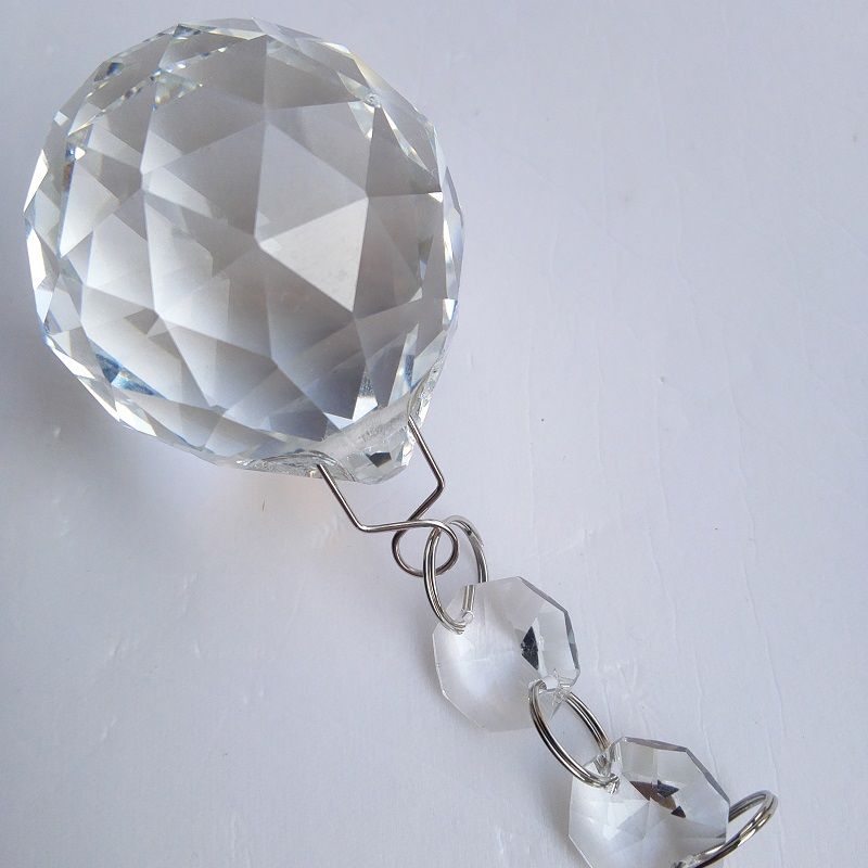 2021 40mm Crystal Faceted Ball +Hooks Chandelier Cystal Wedding