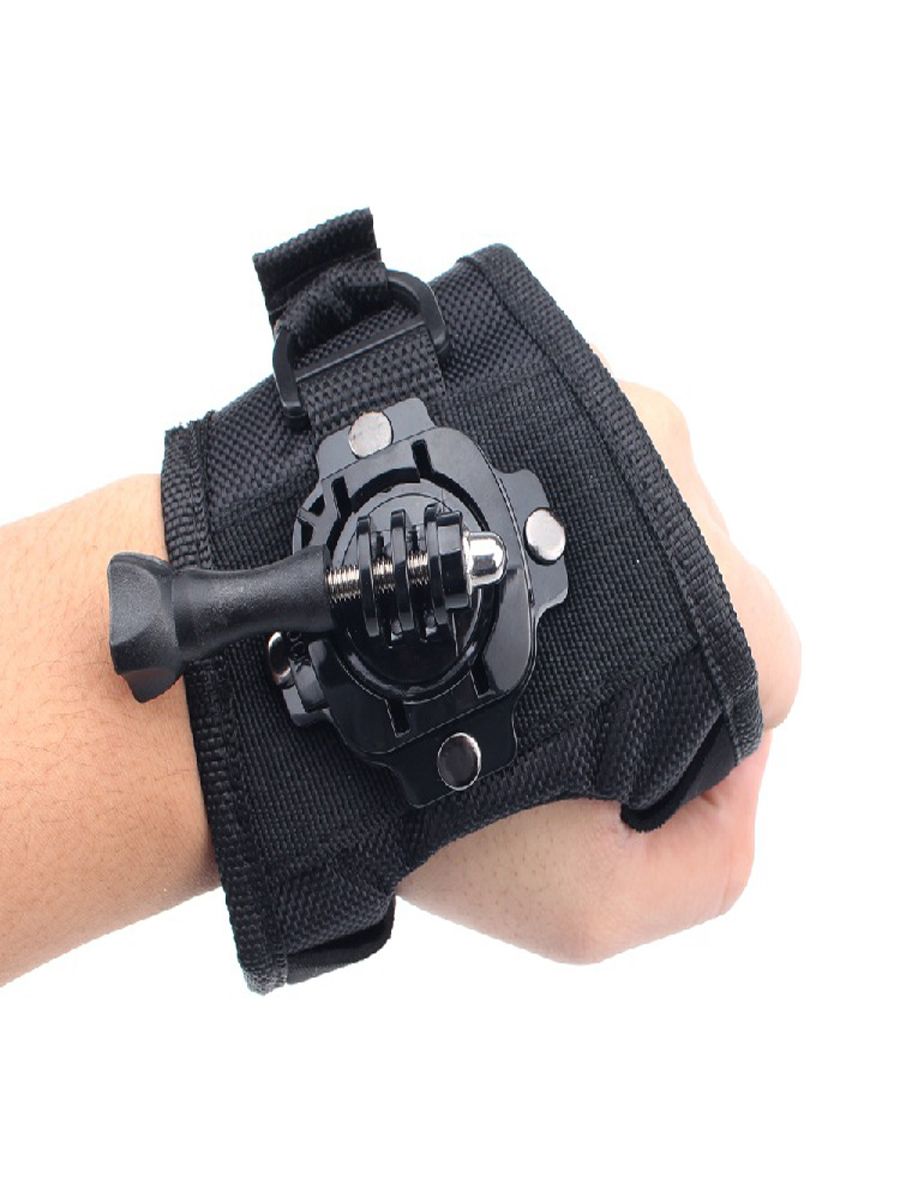 Gopro 360 Degree Rotating Band Glove Style Wrist Strap Hand Mount With