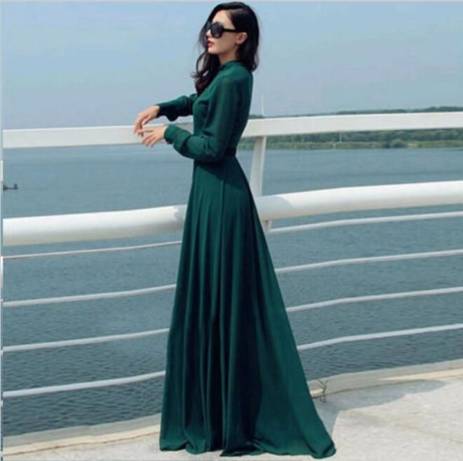 Choies Limited Edition Red Puff Sleeves Maxi Dress - Choies.com Kıyafet, Maksi e