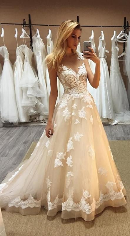 a line ball gown dress