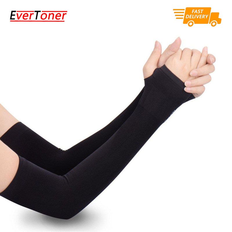 Santic Arm Sleeves UV Cooling Sleeves Arm Cover Sun-Protection Men Women Youth Outdoor Activities
