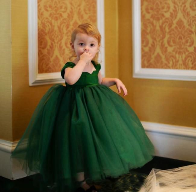 robe verte fille