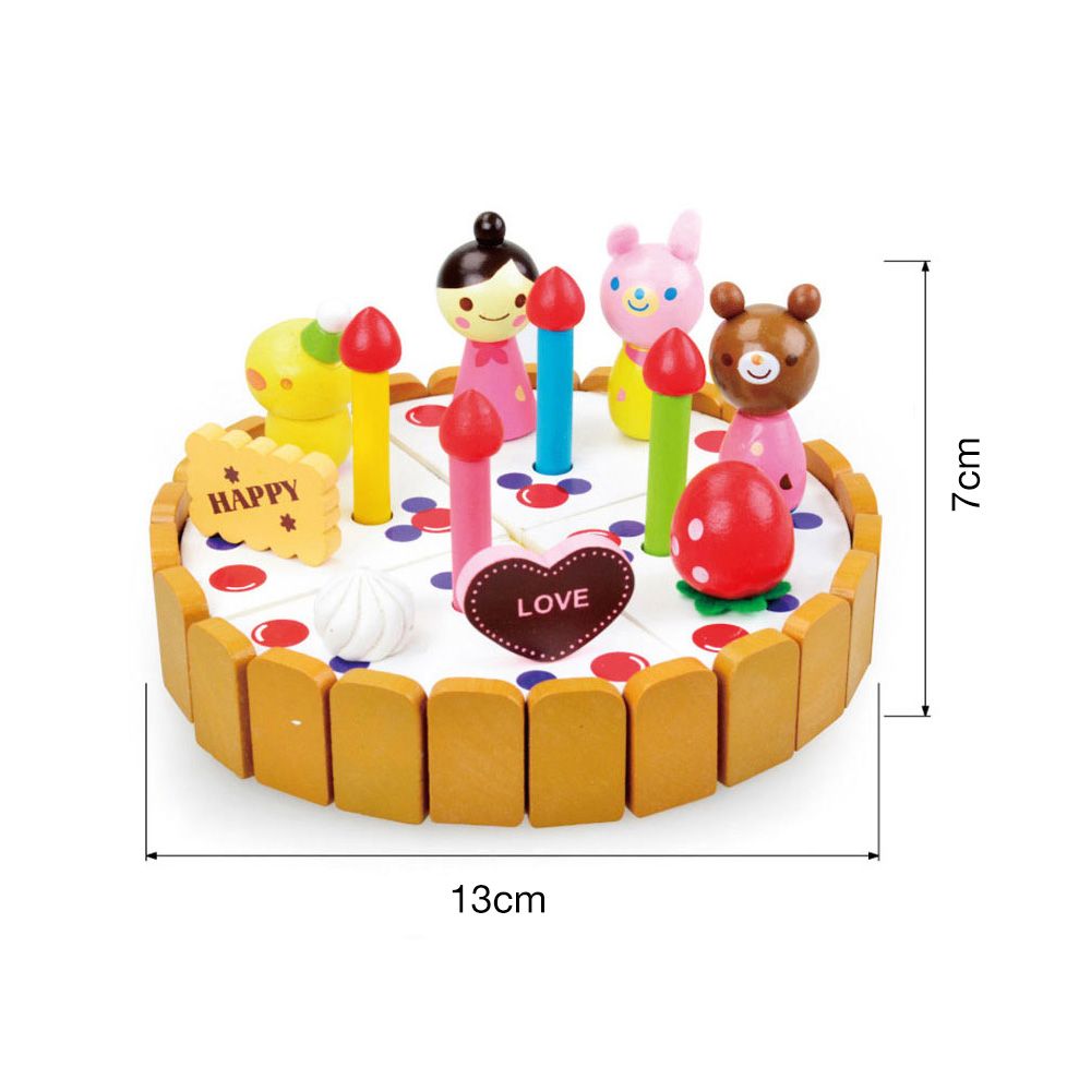 Acheter Jouets En Bois De Gâteau Ensemble Rôle Jouer Cuisine Jouets Pour Enfants Learningeducational Diy Jouets Cadeaux Danniversaire Pour Enfants