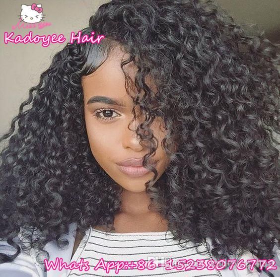 Pack Brazilian Human Hair Extension Weave Bundles Kinky Curly Water