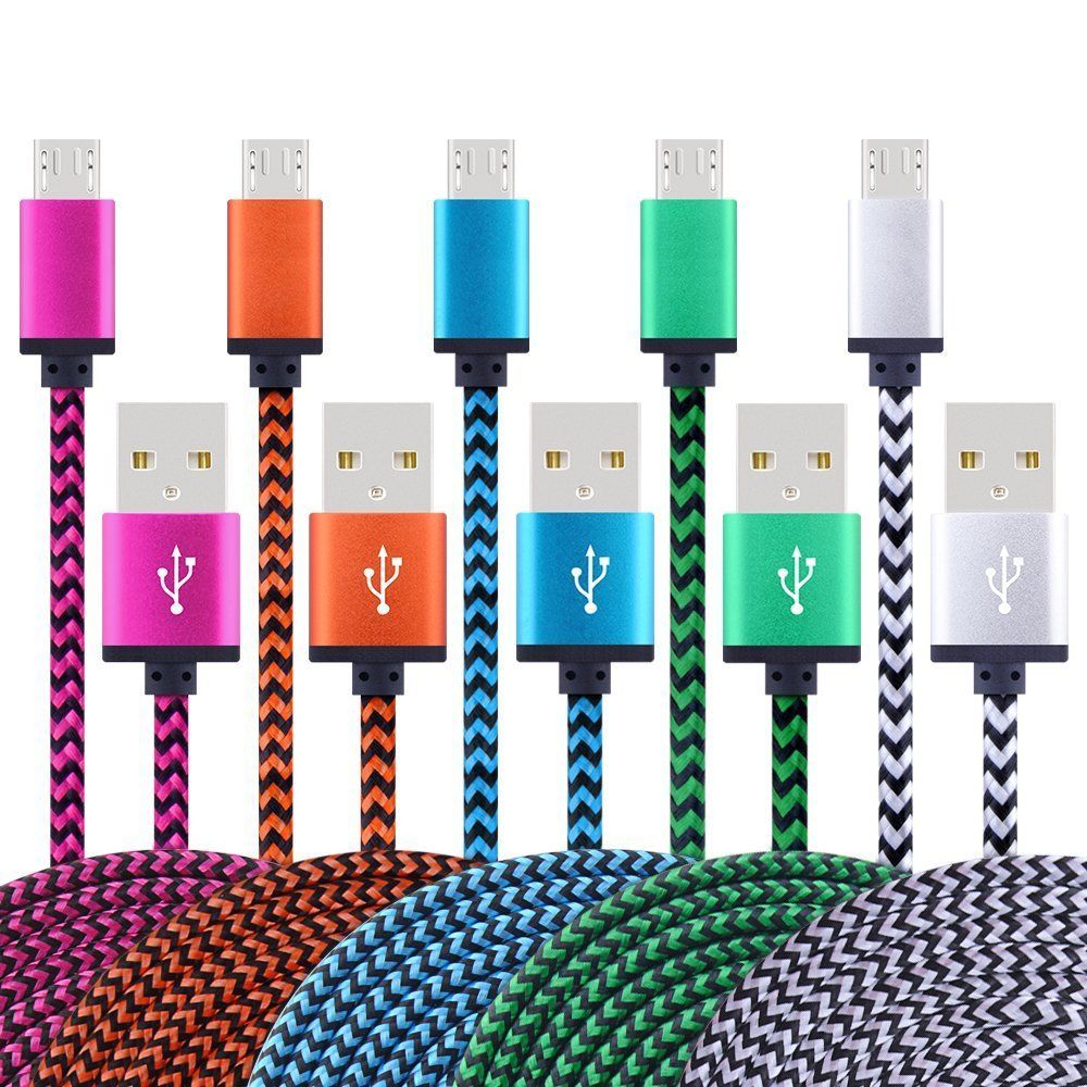 Trenzado de Sincronización de Datos Carga Micro USB cargador Cable Cable Para Samsung Y Android Trenzado de Sincronización de Datos Carga Micro USB cargador Cable Cable Para Samsung Y Android