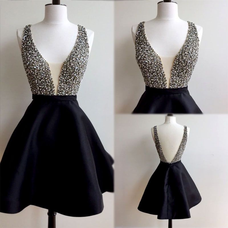 girls black cocktail dress