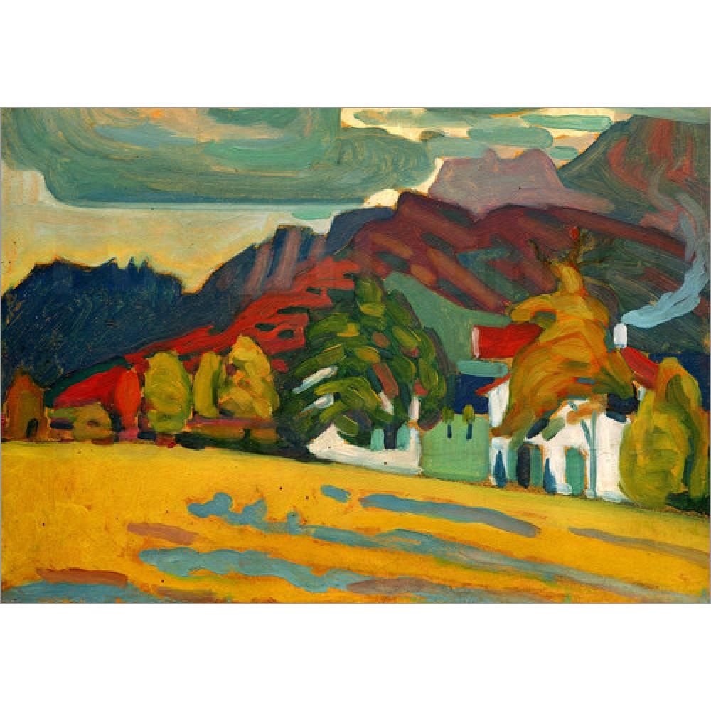 Acheter Peintures Abstraites Peintes À La Main Wassily Kandinsky Maisons Et  Montagnes Toile À Lhuile Dart Déco De La Maison De Haute Qualité De 70,73 €  Du Cherry02016 | DHgate.Com