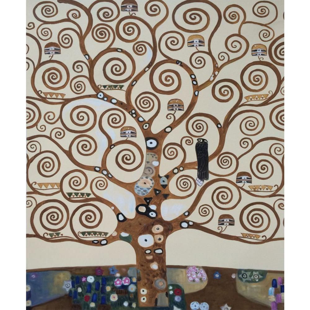 Acheter Art De Paysages Gustav Klimt Arbre De Vie Peinture À Lhuile  Reproduction Toile Décor À La Maison Peint À La Main De 68,9 € Du Reeme |  DHgate.Com