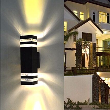 compre 10 unids lote lampara de pared exterior moderna lampara de pared al aire libre lamparas de pared de iluminacion al aire libre apliques