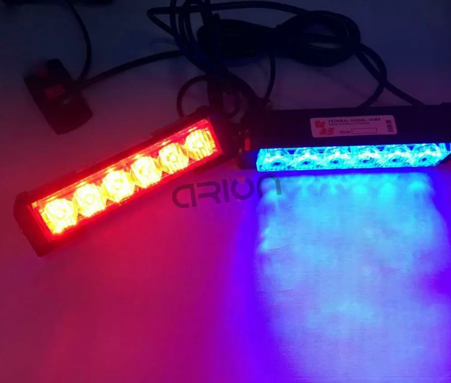 Lot De 2 Barres De Lumière LED Stroboscopiques Ambre 12V/24V - 36W, Pour Voiture/camion !