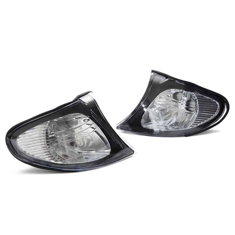 Corner Light Lens Turn Signal Light Cover Clear Lens for BMW E46 3-Series 4DR 2002-2005 European Clear corner signal light