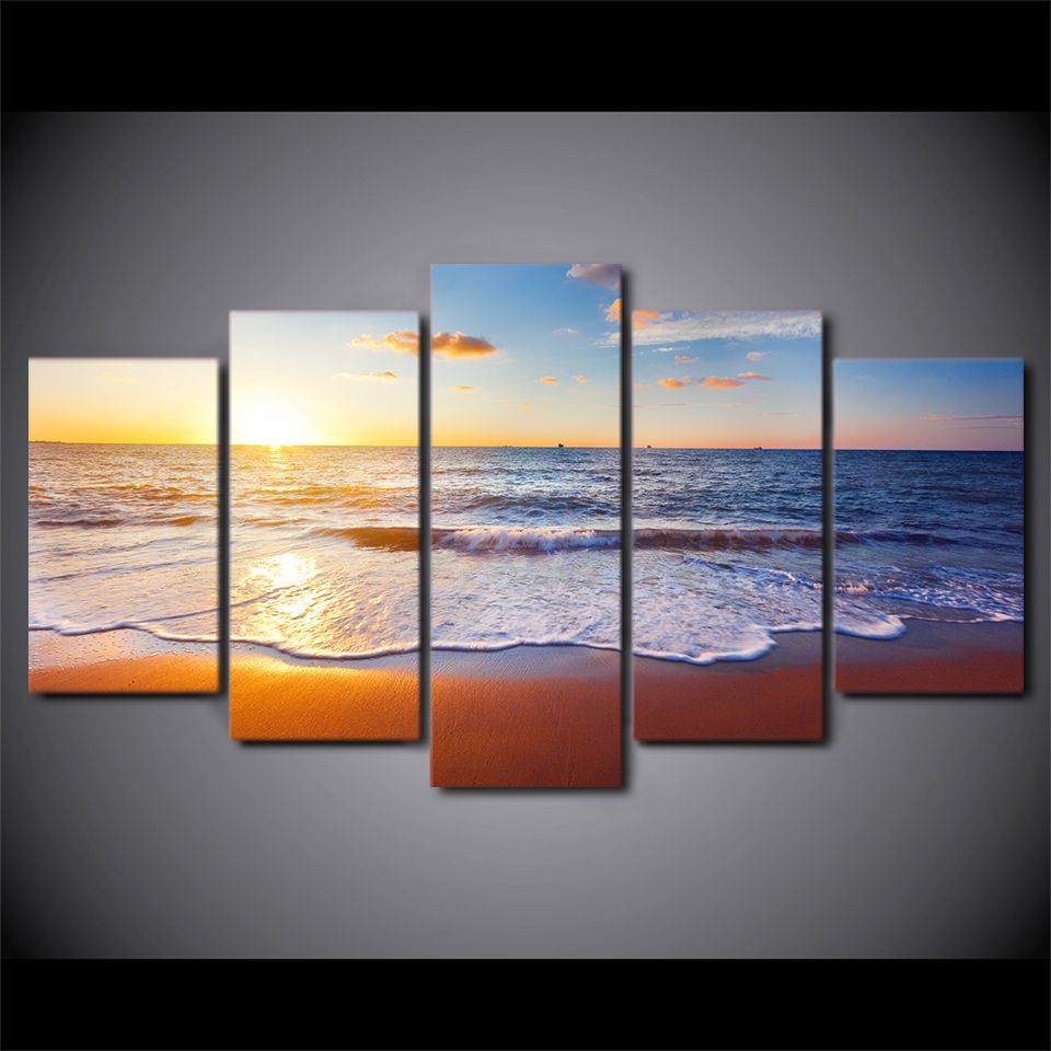 Acheter Moderne Mur Art Decor A La Maison Toile Peinture 5 Panneau