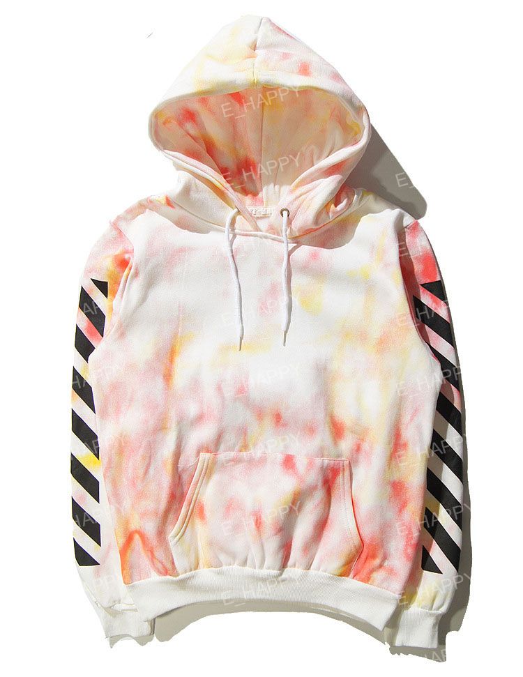 off white tie dye hoodie