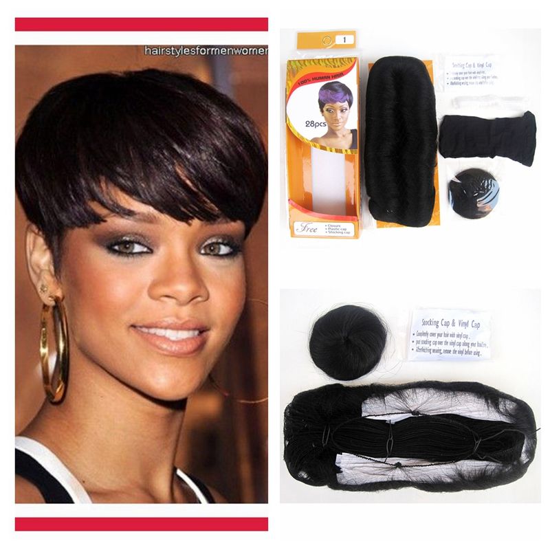2019 Pack For Full Head Human Short Hair Bump Weave Virgin Brazilian Hair Extensions 3 5inch Short Hair Weave From Aliqueen1238 10 06 Dhgate Com