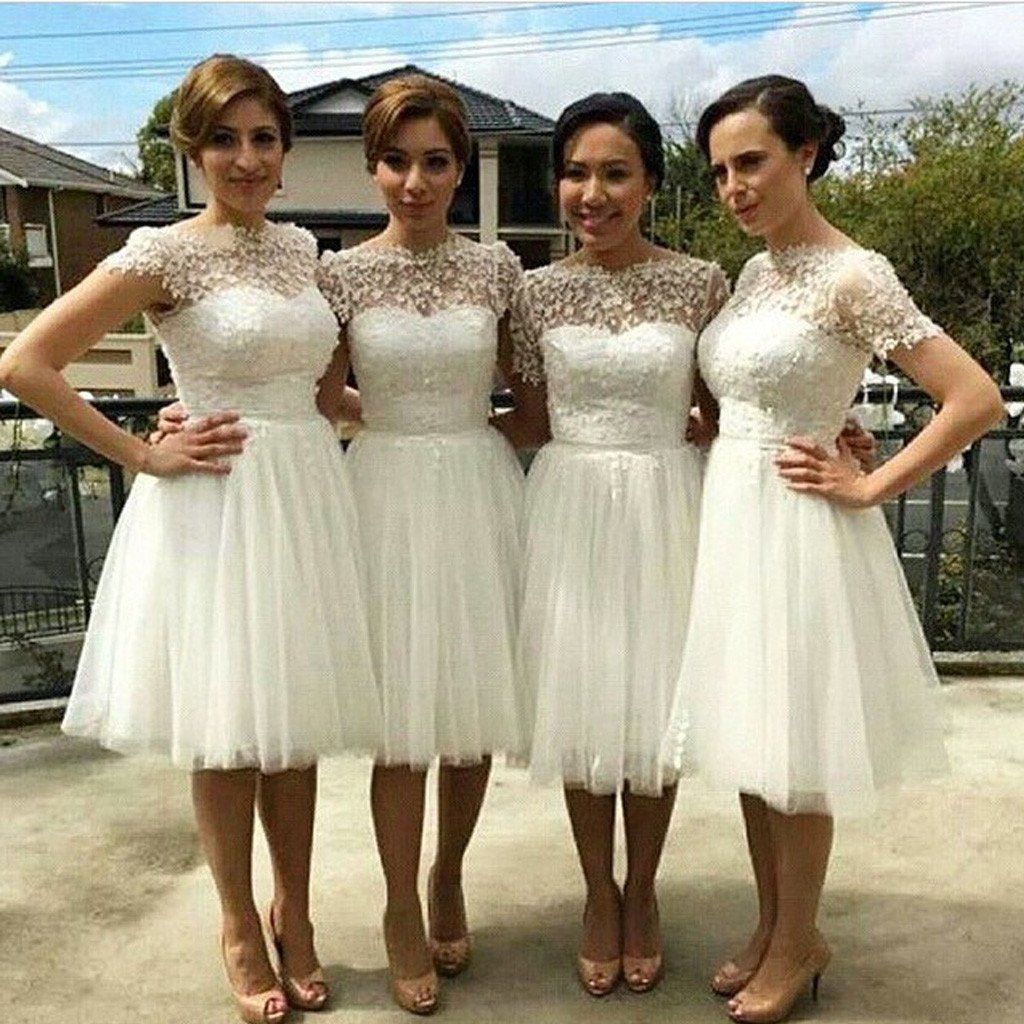 short bridesmaid dresses 2018
