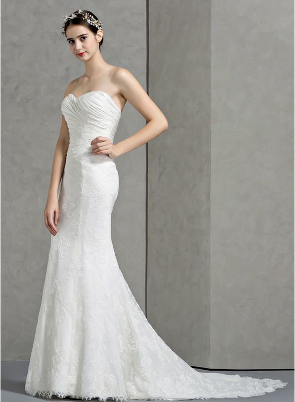New Vintage Lace Designer Wedding Dresses China Strapless Simple