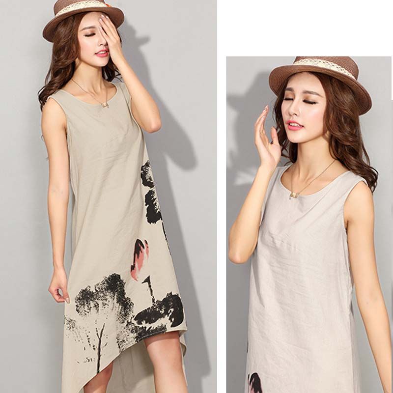 latest linen dresses