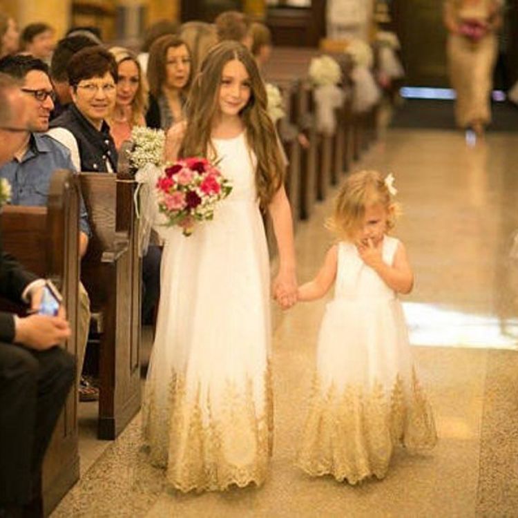 lemon flower girl dresses