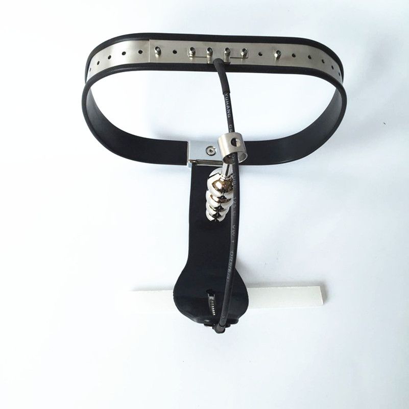 4 Balle Bouchon avec serrure Male en acier inoxydable sous-vêtements droite Ceinture de chasteté 4 Balle Bouchon avec serrure Male en acier inoxydable sous-vêtements droite Ceinture de chasteté