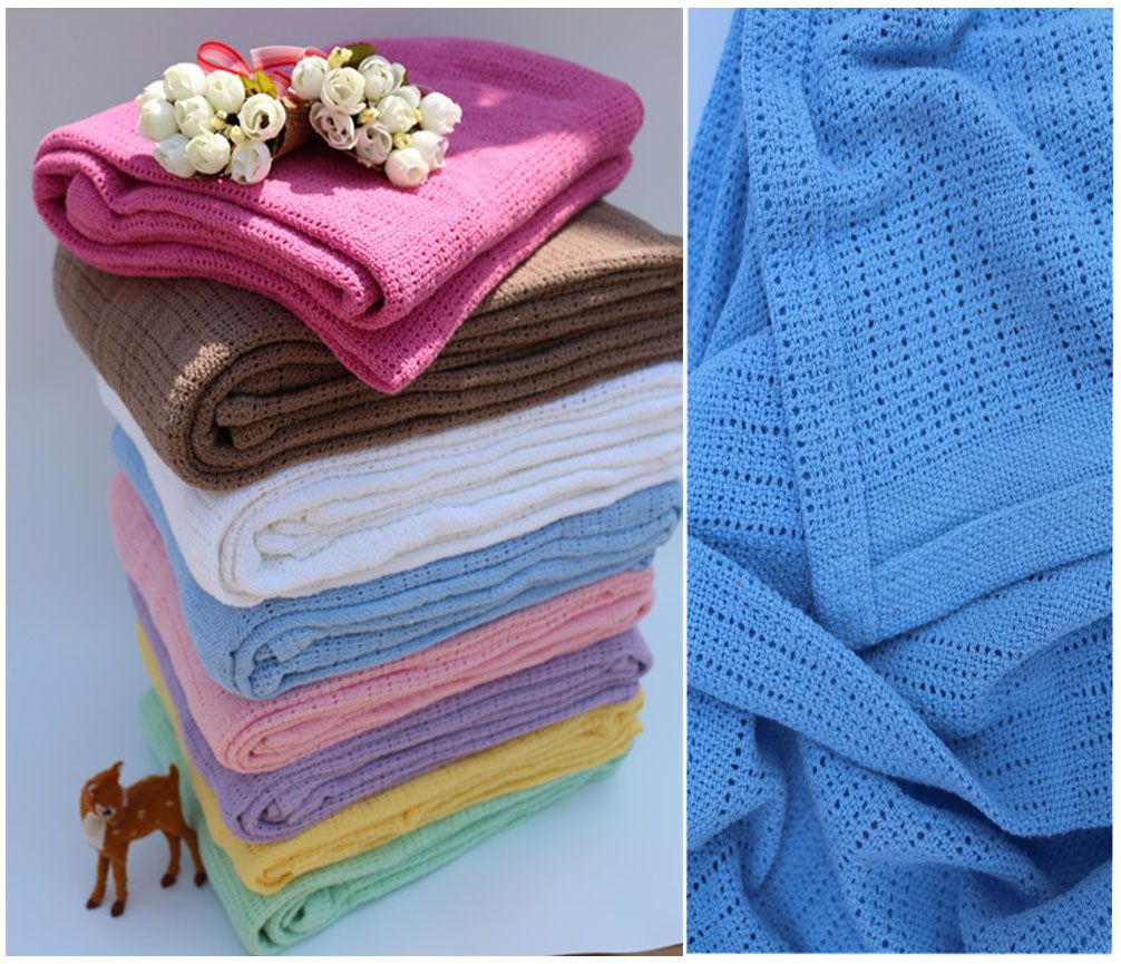 cotton cellular blanket baby