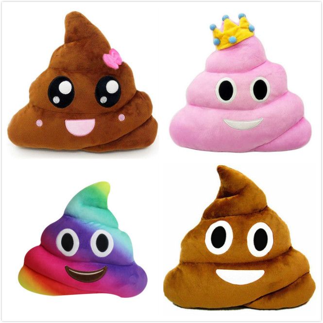 rainbow poop emoji plush