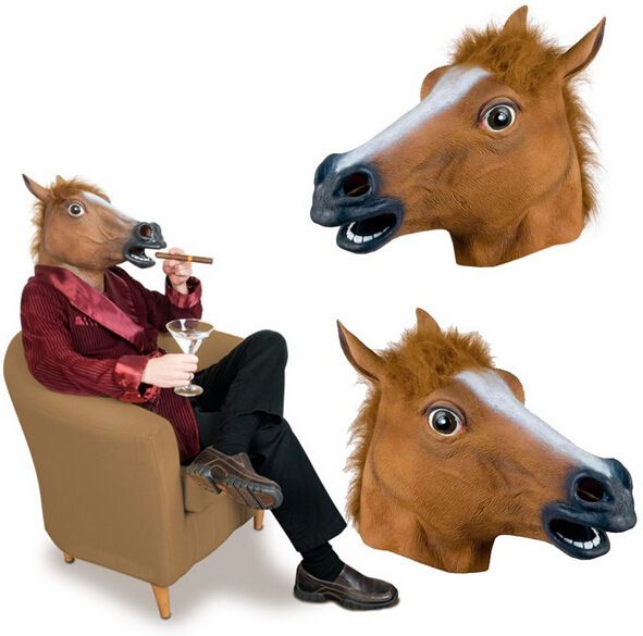Bojack Horseman Horse Head Mask COSPLAY Animal Performance Props