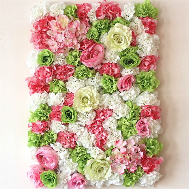 60x40 cm Fond de fleur artificiel Fond de mur de mariage accessoires de  mariage Fournitures décoration