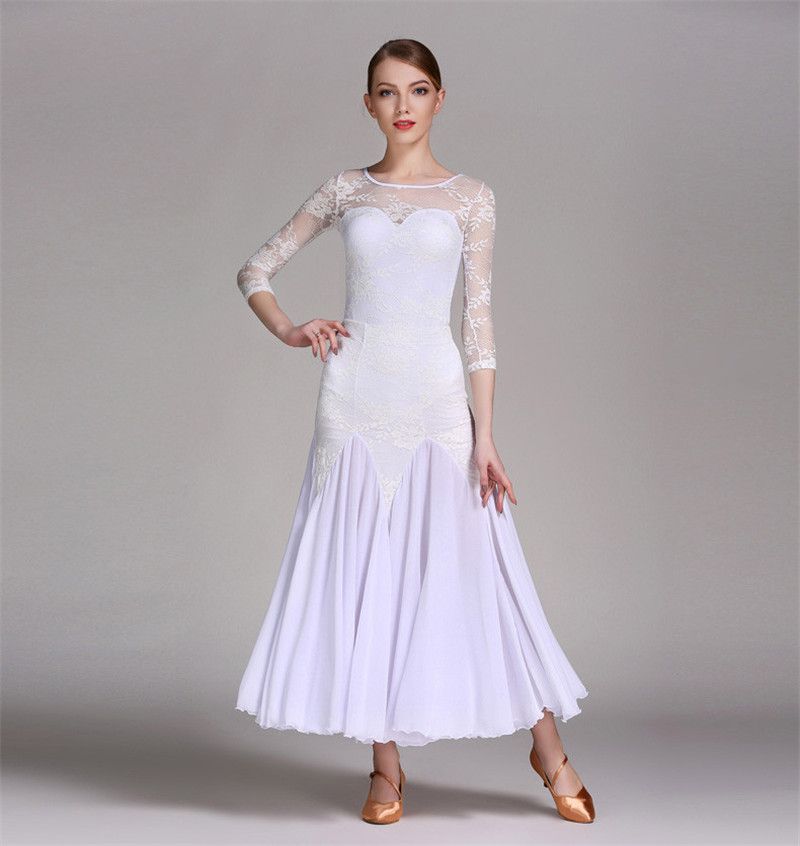 OTMYIGO Robe De Danse Latine Pour Fille, Manches Longues, Costume De