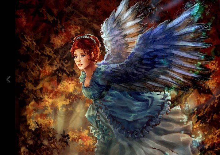 Art Wall Fantasy Angels peacock oil painting Picture Printed on canvas Home Deco