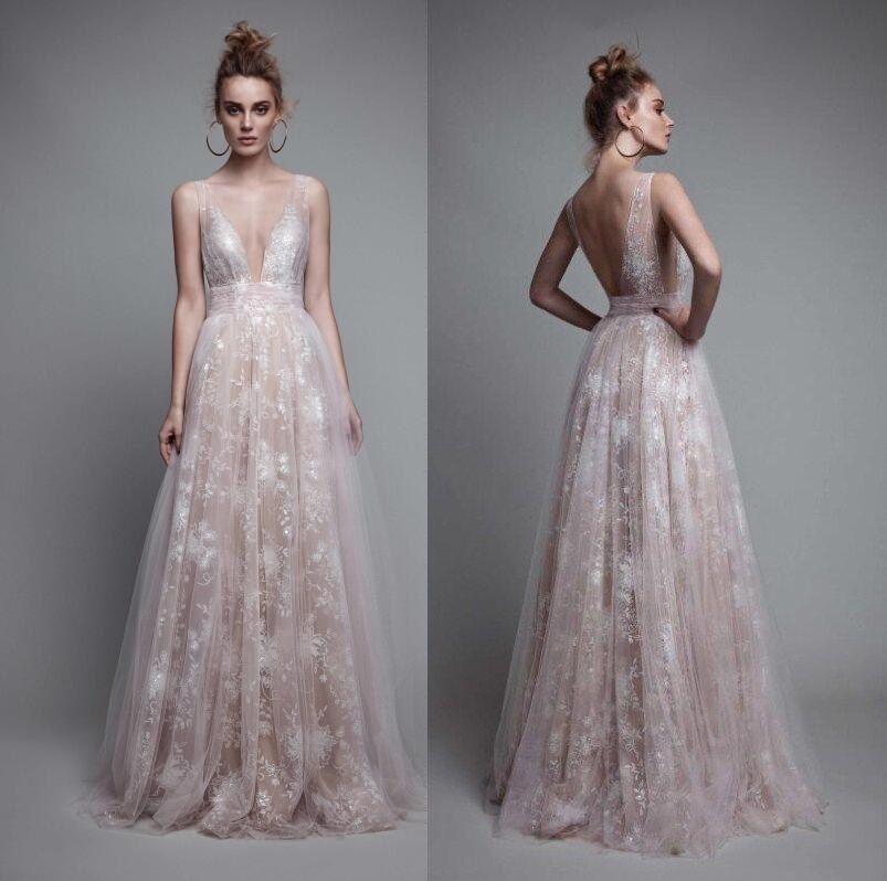 boho lace prom dress