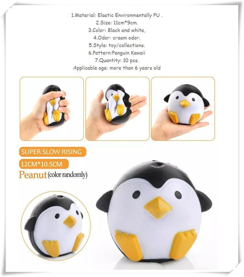 Acquista 17 Nuovo Marchio 11 Cm Jumbo Kawaii Pinguino Sveglio Squishy Cinghie Del Telefono Aumento Lento Morbido Dolce Fascino Torta Di Pane Profumato Giocattolo Del Capretto Regalo A 2 57 Dal Yuyaochina Dhgate Com