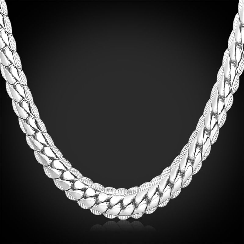 6MM 18 32 Men Gold Chain Long Necklace 