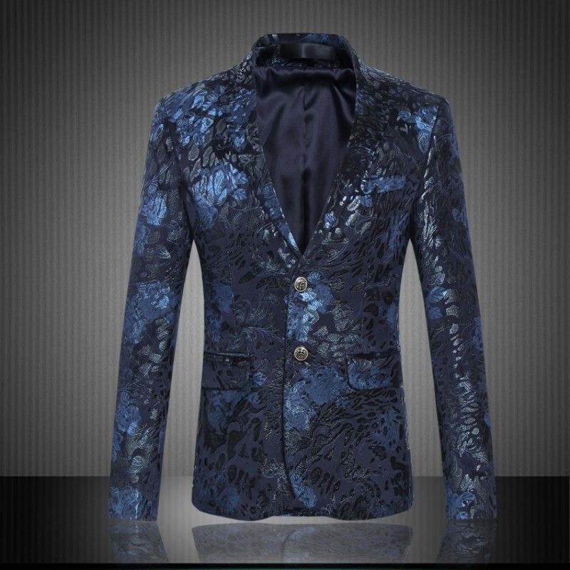 Blue flower blazer Clearance