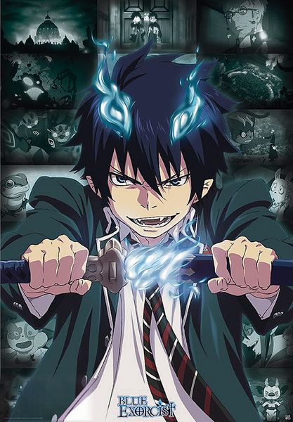 buy best and latest brand blue exorcist anime manga poster print rin okumura art print silk poster home wall decor dhgate com