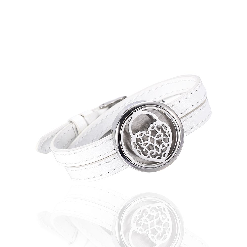 100 316L Stainless Steel Locket Perfume Bracelets Oil Pendants