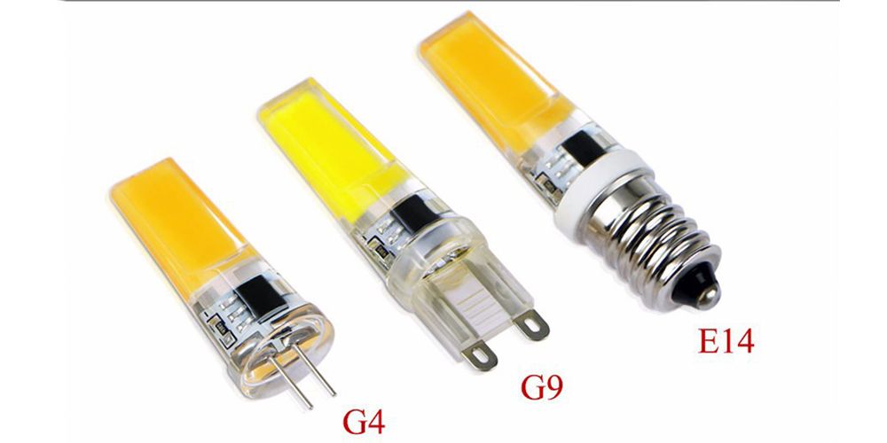 Aexit 2Pcs AC220V Lighting fixtures and controls 9W COB LED Corn Light Bulb Silicone Lamp Dimmable G4 2508 Warm White 