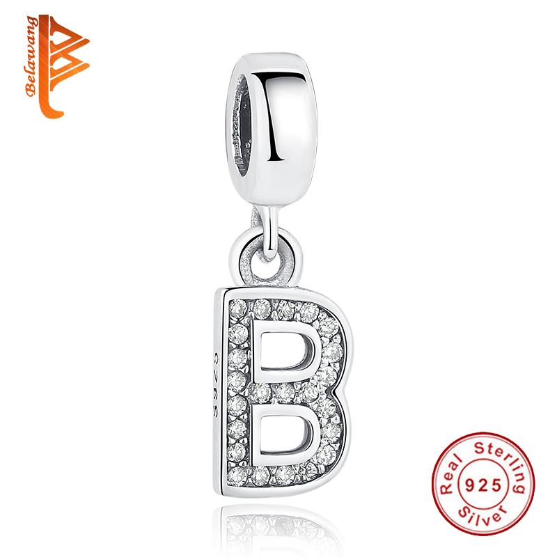 charm pandora lettera b charm pandora lettera b