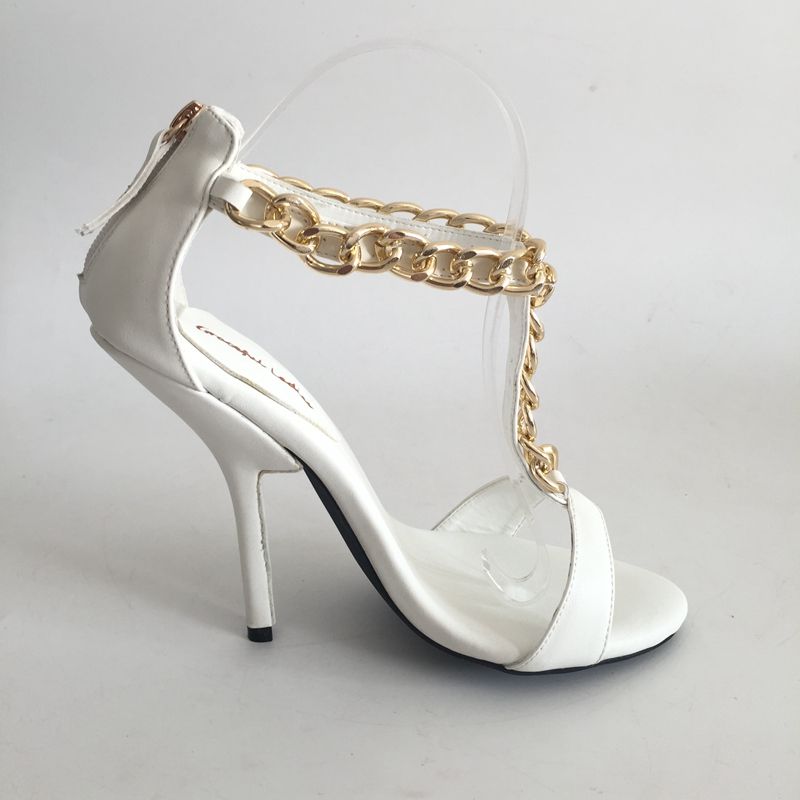 White T Strap Shoes Wedding Sandal Open Toe High Heels Ankle Chain Summer Sandals High Heel Shoes Bridal Plus Size EU34 46 Custom Colors UK 2019 From White T Strap Shoes Wedding Sandal Open Toe High Heels Ankle Chain Summer Sandals High Heel Shoes Bridal Plus Size EU34 46 Custom Colors UK 2019 From