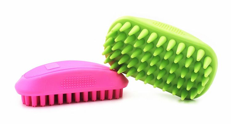 2020 Pet Shampoo Brush Anti Skid Rubber Dog Cat Grooming Shower