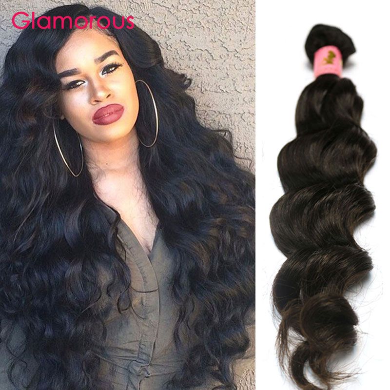 Glamorous Malaysian Human Hair Natural Wave Cheap Wavy Hair