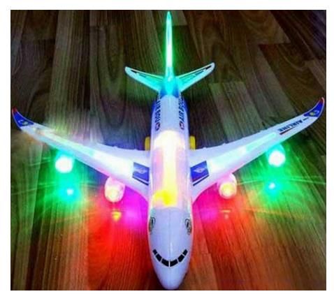Fashion Kids Electric Airplane Child Toy Musical Toys Moving