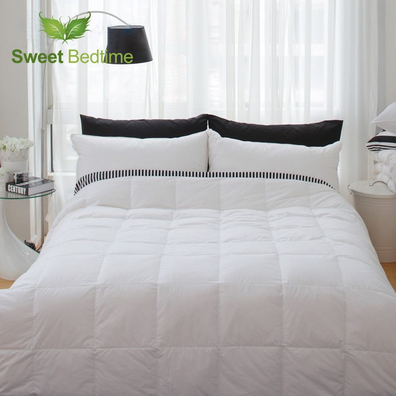 2019 Hotel Twin Queen King Size White Duck Down Feather Comforters