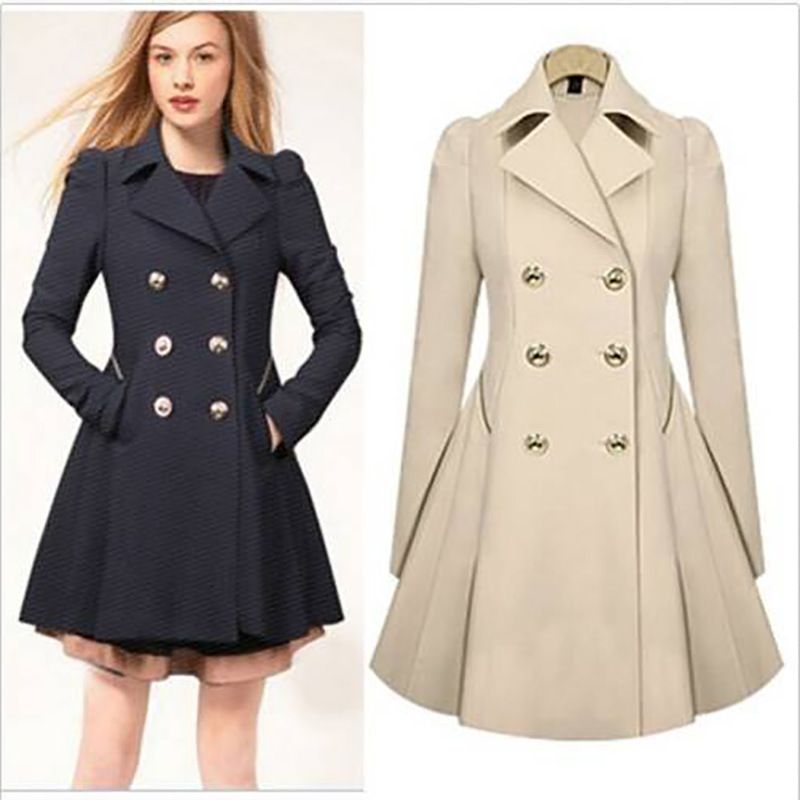 Buy Dropshipping Womens Trench Coats Online, Cheap Womens Double ...