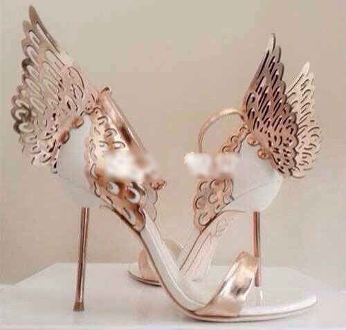 High heels with wings on the back deals