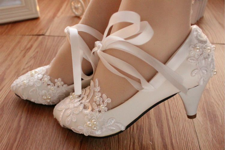 ballet pumps with ribbon laces